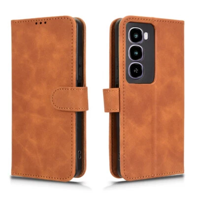 For itel City 100, Luxury Flip Leather Wallet Stand Card Slots Soft Case Cover - Image 1 of 4