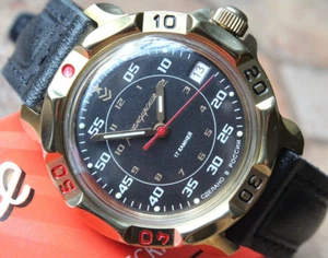 Vostok Komandirsky Russian Mechanical Manual Winding Wrist Watch 819179 - Picture 1 of 10