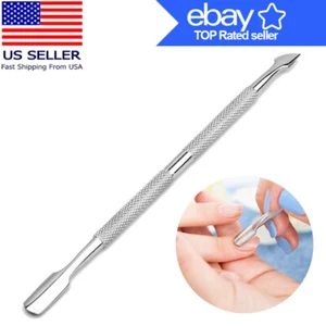 Pro Care Cuticle Pusher Remover Nail Cleaner Manicure Pedicure Tool Steel 5.5" - Picture 1 of 7
