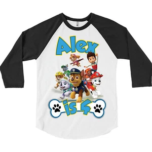Paw Patrol Shirt Birthday Party Personalized Boys Girls Gift Graphic Tees - Picture 1 of 2