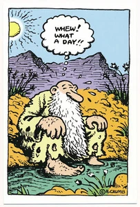Puh! What A Day!! - Mr. Natural - R. Crumb Postkarte 171 - Bild 1 von 2