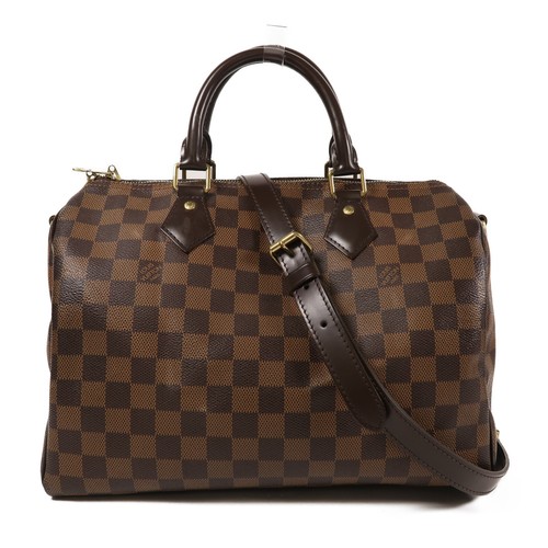 LOUIS VUITTON（LV） Borsa a tracolla Louis Vuitton LV GHW Speedy Bandouliere 30 2 vie N41367 Damier marrone