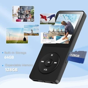 Reproductor de MP3 AGPTEK A02PL 64 GB, 70 horas de reproducción reproductor de música de sonido sin pérdidas, Sup - Imagen 1 de 9