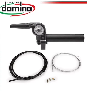 COMANDO GAS RAPIDO DOMINO FORMULA MOTO CROSS UNIVERSALE con KIT CAVO e GUAINA 2m - Imagen 1 de 4