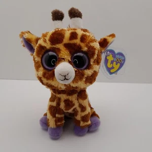 Ty Beanie Boos SAFARI the Giraffe (2011 GEN TAGS) 6 inch NEW Stuffed Animal Toy - Picture 1 of 12