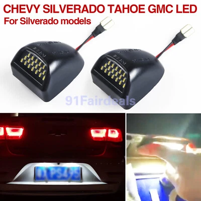 LED License Plate Light for GMC Yukon Sierra 1500 2500 Chevy Tahoe Silverado Foto 1 de 4
