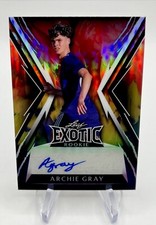 2023 Leaf Exotic Archie Gray Auto Parrot /4 SSP Rookie Auto RC