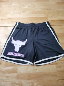 Under Armour Men's Project Rock Disrupt Mesh Shorts Black Size Large 1373578 001 - Picture 1 of 9