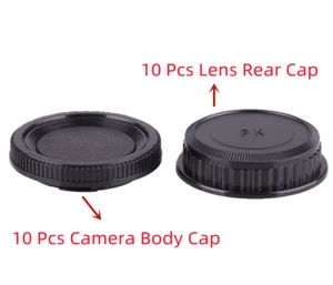 10 x PK Mount Lens Rear Back Cap and Camera Body Cap Cover Set for Pentax Lens - Picture 1 of 5