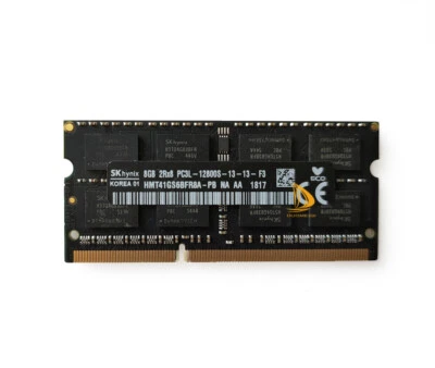 SK Hynix 8GB 2RX8 DDR3 1600MHz PC3L-12800S 204PIN SODIMM Laptop RAM Memory 1.35V - Image 1 of 4