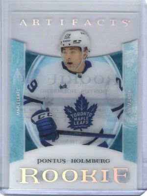 2023-24 Upper Deck Artifacts Clear Cut Rookies Pontus Holmberg RC Toronto Maple - Image 1 of 2