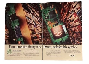 Intel Vintage Magazine Print Ad 1992 - Picture 1 of 2