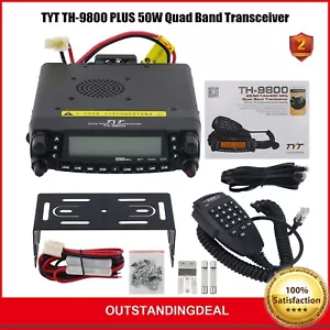TYT TH-9800 PLUS 50W Quad Band Transceiver Mobile Radio FM Transceiver ot34 - Picture 1 of 11