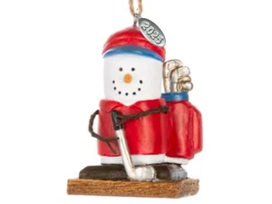 Smores Golf Ornament - Golfing, Golfer Gifts, Cute Golf stocking stuffer idea, - Picture 1 of 7