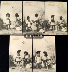 Nr. 808/38 - Set mit 5 Cpa Postkarten Rotkäppchen geschrieben - Bild 1 von 2