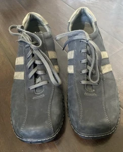 Skechers Para Hombre Talla 13 Negro Gris Zapatilla Cuero Zapatos Oxford 60043 Con Cordones - Imagen 1 de 13