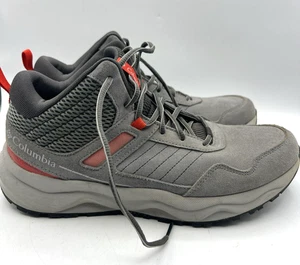 Columbia Men’s Omni-Shield Trail Shoes Gray Red Size 11.5 Hiking Outdoor - Picture 1 of 13