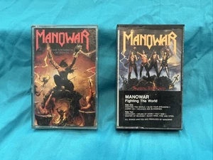 (2) Manowar Kassetten, Triumph Of Steel, Fighting The World, beide funktionsfähig - Bild 1 von 3