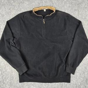 Peter Millar Pullover Herren XL schwarz Quarter Zip Pulli Mock Neck Baumwollfleece - Bild 1 von 18