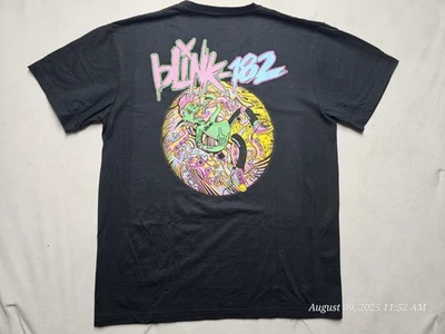 Banda de Rock Blink 182 Asiática Talla XL Negra Estampado Frontal y Bacp Foto 1 de 4