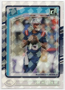 2024 Panini Donruss Clearly - Rated Rookie Logo #97 Joe Milton III RC Patriots - Picture 1 of 2