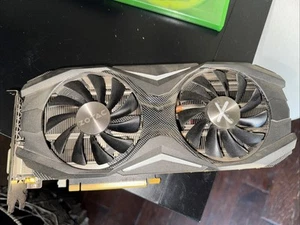 Zotac Nvidia GeForce GTX 1070 8GB AMP! GPU Tested Works Good. Back Fan Bad - Picture 1 of 4