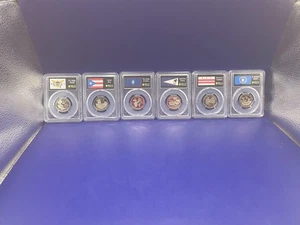 2009 S Clad Territory Quarter Set PCGS PR69DCAM Flag Label - Picture 1 of 23