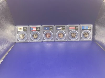 2009 S Clad Territory Quarter Set PCGS PR69DCAM Flag Label - Image 1 of 4