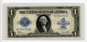 1923 $1 HORSE BLANKET SILVER CERTIFICATE LARGE SIZE UNCIRCULATED - Picture 1 of 2