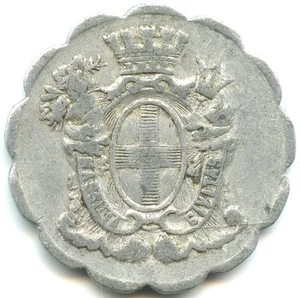 Blütenblattchip 15 Cent Straßenbahnen Marseille, gut für eine Strecke Nr. 7036 - Bild 1 von 2