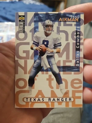 1997 Upper Deck Collector's Choice - Names of the Game Troy Aikman #60 - Image 1 of 3