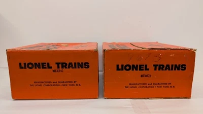 LIONEL 2 CAJAS ORIGINALES - X640, 9673 JUEGOS DE CARGA (HB40)....TK Foto 1 de 4