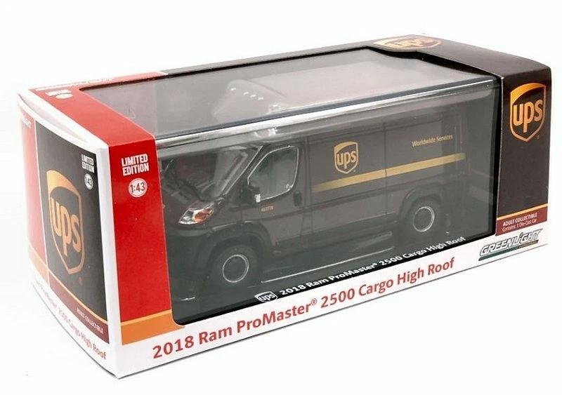 RAM Promaster 2500 UPS Express Courier 2018 1:43 GREENLIGHT 86156 - Immagine 1 di 1