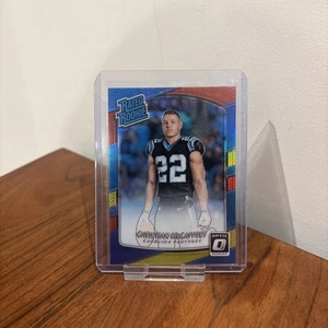 2017 Donruss Optic Christian McCaffrey rot und gelb RC bewertet Rookie - Bild 1 von 3