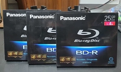 Panasonic LM-BE25LDE Bluray Disc 25GB Single Made in Japan BD-R FACTORY SEALED - Image 1 of 4