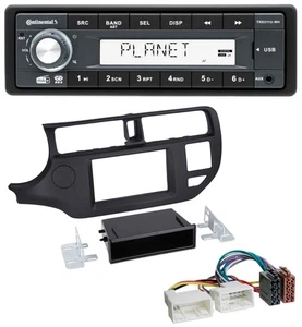Continental MP3 AUX USB DAB 1DIN Autoradio für Kia Rio (UB 2011-2014) schwarz - Bild 1 von 9