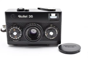 Meter Works[ NEAR MINT ] Rollei 35 Black Film Camera Tessar 40mm f3.5 from JAPAN - Picture 1 of 14