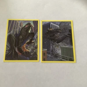 Maggi Godzilla  1998 Numbers 1 & 10 Cards O - Bild 1 von 2