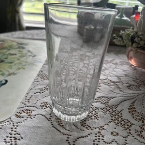 6 Hard To Find Large 16 Oz Arcoroc France LANCER Clear Iced Tea Glasses 5 7/8” - Picture 1 of 4