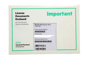 HPE HP iLO Advanced 1-Server License with 3yr Support HP P/N: BD505A - Picture 1 of 2
