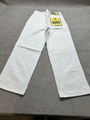 Jeans holgados de pierna recta Solo Semore blancos vintage patinador 28x29 hechos en EE. UU. Foto 1 de 4