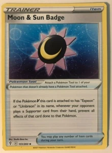 Pokemon Evolving Skies Moon & Sun Badge 151/203 NM/M - Picture 1 of 1