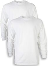 Gildan Men's Ultra Cotton Long Sleeve T-shirt Style G2400 2-pack White Small