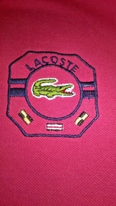 Lacoste Vintage Polo Shirt 80's Chemise Lacoste Size 6 = Large Retro Casuals - Picture 1 of 7