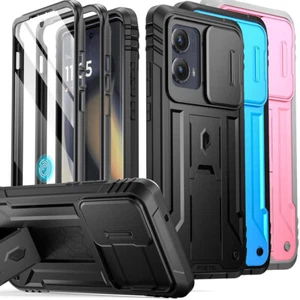 For Motorola Moto Edge 2024 Case | Poetic with Kickstand Built-in-Screen Cover - Picture 1 of 21