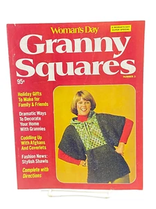 Vintage Crochet Patterns Woman's Day Granny Squares No. 3 Magazine 1975 Afghans - Imagen 1 de 16