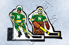NHL Minnesota North Stars 1979-88 dark PEEL-OFF vinyl decals Coleco compatible