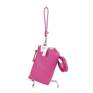 Minicci Purse NEW $25 8 x 5 x 2 Pink Convertible Faux Leather Crossbody Purse - Picture 1 of 5
