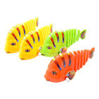  4 Pcs Bath Toys for Infants Clockwork Swinging Cartoon Fish Tub