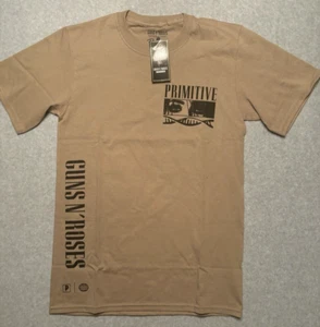 Primitive Guns N' Roses Nightrain T-Shirt Men’s Small Safari Green Crew NWT - Picture 1 of 10